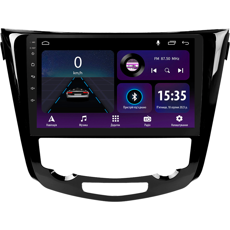 Android head unit SIGMA E10232 ANDROID 10 2+32 Gb Nissan X-Trail X Trail 3 T32 2013-2022- (F2) Automatic air conditioning (AB) 10"
