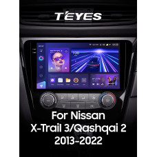 Android head unit Teyes CC3 4+32 Gb Nissan X-Trail X Trail 3 T32 2013-2022- (F1) Manual air conditioning (AB) 10" 2k