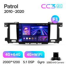 Android head unit Teyes CC3 4+64 Gb Nissan Patrol 6 VI Y62 2010-2020 (F1) 9" 2k (L1)