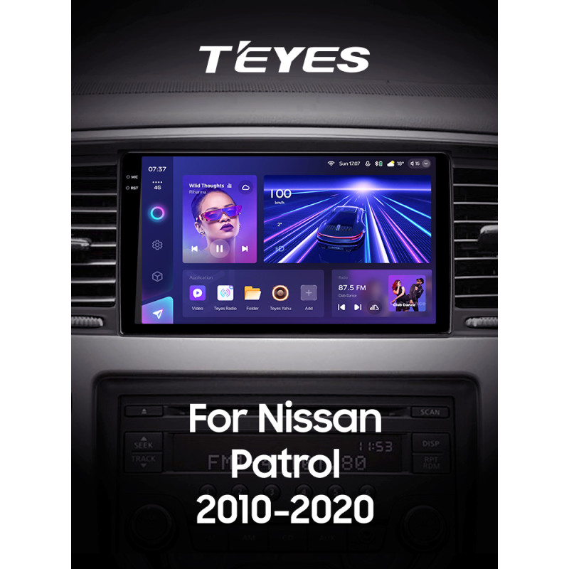 Android head unit Teyes CC3 4+64 Gb Nissan Patrol 6 VI Y62 2010-2020 (F1) 9" 2k (L1)