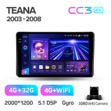 Android head unit Teyes CC3 4+32 Gb Nissan Teana J31 2003-2008 (F1) 9" 2k (L1)