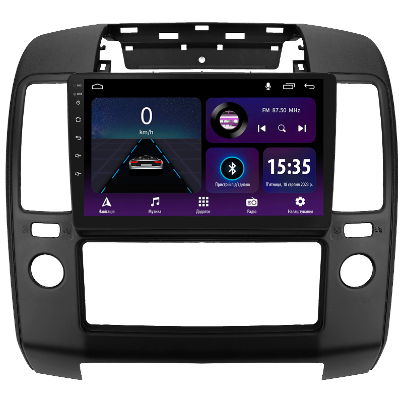 Android head unit SIGMA E9232 ANDROID 10 2+32 Gb Nissan Navara 3 D40 2004-2010 (F2) 9"