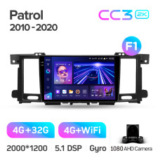 Android head unit Teyes CC3 4+32 Gb Nissan Patrol 6 VI Y62 2010-2020 (F1) 9" 2k (L1)