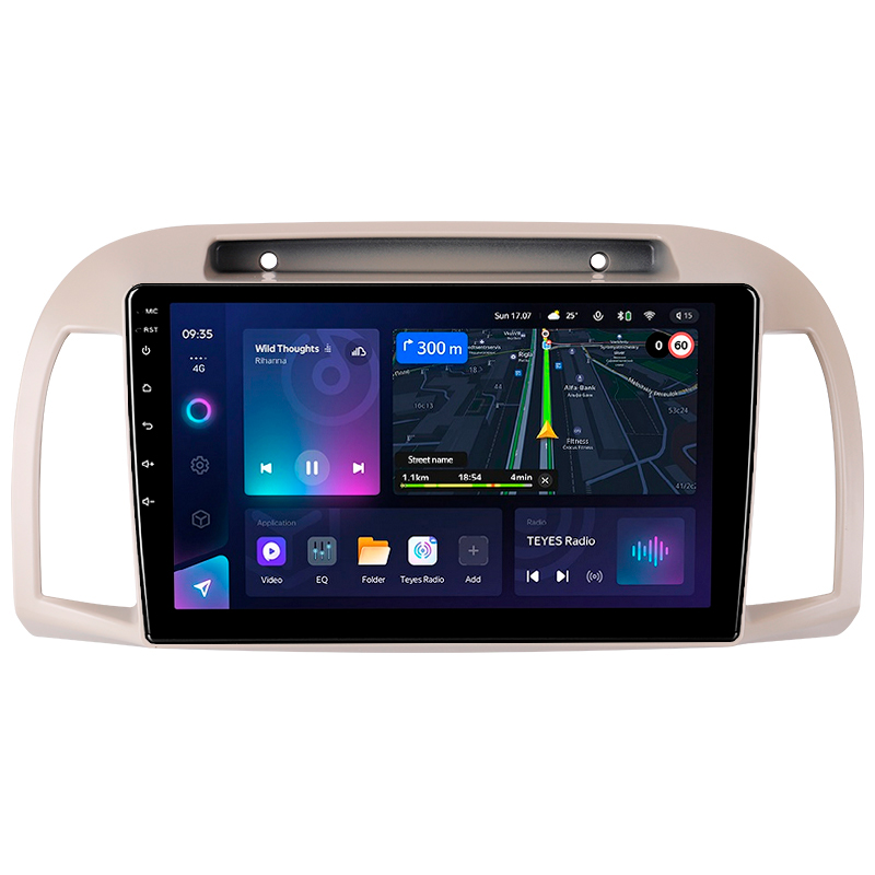 Android head unit Teyes CC3L 4+32 Gb Nissan March 3 K12 2002-2010 9"