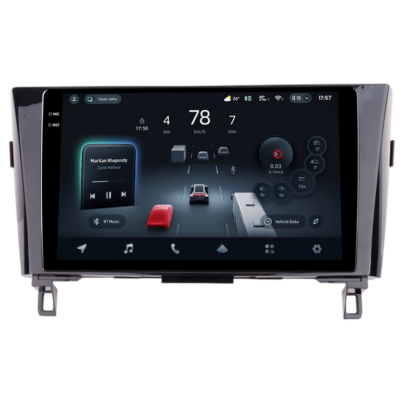 Android head unit Teyes CC4 Pro 8+128 Gb Nissan X-Trail QASHQAI ROGUE 2014-2020 UV Black 10" 2k