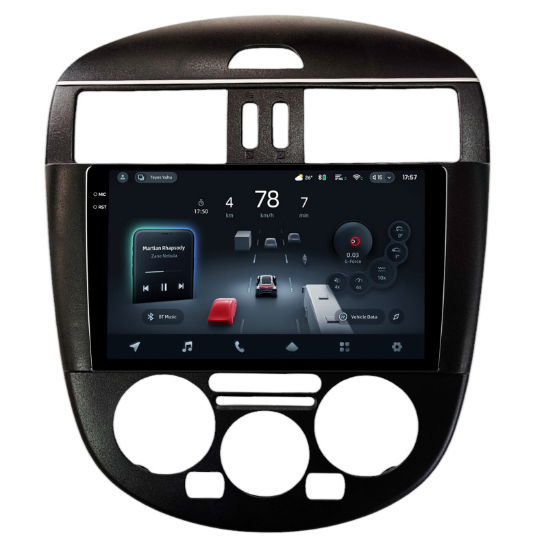 Android head unit Teyes CC4 Pro 12+256 Gb Nissan TIIDA 2011-2015 MT AC 10" 2k