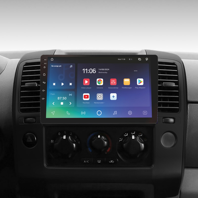 Android head unit SIGMA X9432 ANDROID 10 4+32 Gb 4G DSP Nissan Navara 3 D40 2004-2010 (F2) 9"