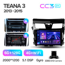 Android head unit Teyes CC3 6+128 Gb Nissan Teana J33 2013-2015 (AB) 10" 2k