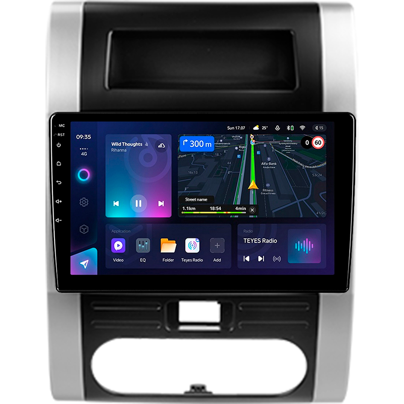 Festplatten-Magnetophon Teyes CC3L 4+32 GB für Nissan X-Trail (X-Trail T31, 2007–2015) mit 10-Zoll-Display