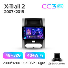 Android head unit Teyes CC3 4+32 Gb Nissan X-Trail X Trail 2 T31 2007-2015 10" 2k