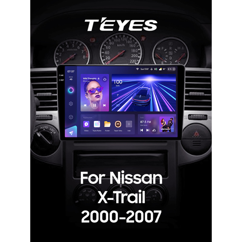 Android head unit Teyes CC3 6+128 Gb with 360° surround view° Nissan X-Trail X Trail X - Trail 1 T30 2000-2007 (F1) 10" 2k