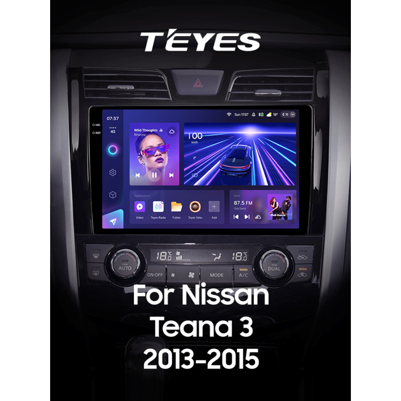 Android head unit Teyes CC3 6+128 Gb with 360° surround view° Nissan Teana J33 2013-2015 (C) 10" 2k