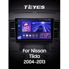 Android head unit Teyes CC3 6+128 Gb with 360° surround view° Nissan Tiida C11 2004-2013 (F2) 9" 2k
