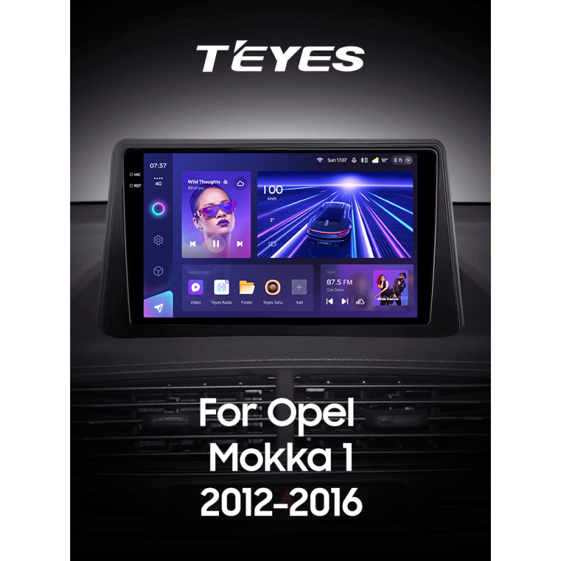 Android head unit Teyes CC3 6+128 Gb Opel Mokka 1 2012-2016 9" 2k