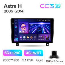 Android head unit Teyes CC3 6+128 Gb Opel Astra H (F1) 2006-2014 9" 2k (L2)