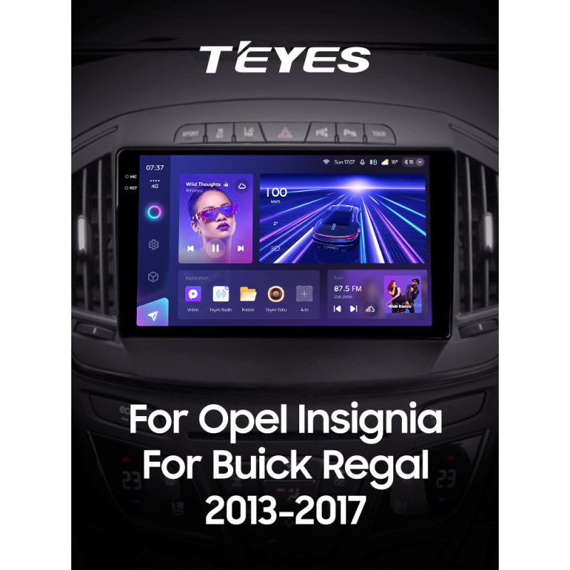 Android head unit Teyes CC3 6+128 Gb Opel Insignia 1 Buick Regal 2013-2017 (A) 9" 2k