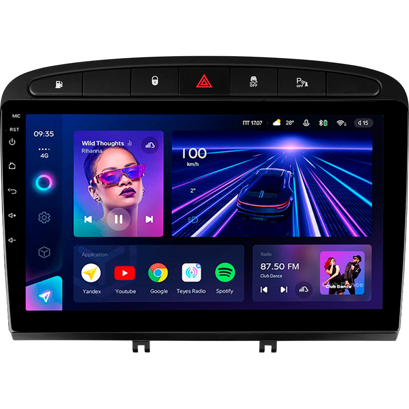 Android head unit Teyes CC3 4+32 Gb Peugeot 408 1 T7 2012-2020 For Peugeot 308 2007-2015 9"