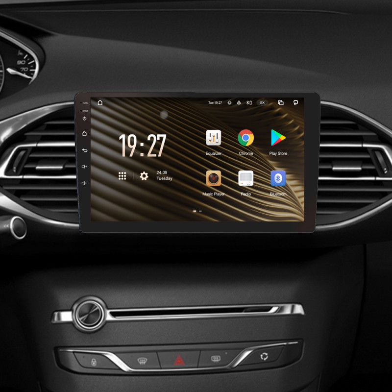 Android head unit SIGMA S9432 ANDROID 10 4+32 Gb 4G DSP Peugeot 308 T9 308S 2013-2017 9"