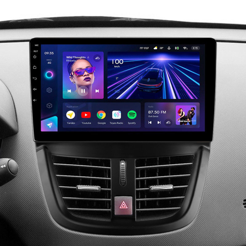 Android head unit Teyes CC3 4+32 Gb Peugeot 207 2006-2015 9"
