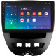 Android head unit SIGMA X10464 ANDROID 10 4+64 Gb 4G DSP Peugeot 107 Toyota Aygo 2005-2014 10"