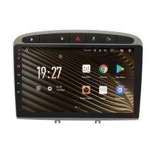 Android head unit SIGMA S9432 ANDROID 10 4+32 Gb 4G DSP Peugeot 408 1 T7 2012-2020 For Peugeot 308 2007-2015 Silver 9"