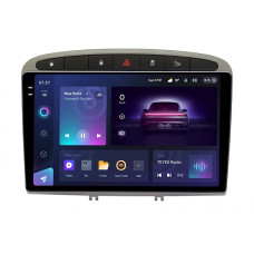 Android head unit Teyes CC3 6+128 Gb with 360° surround view° Peugeot 408 1 T7 2012-2020 For Peugeot 308 2007-2015 Silver 9" 2k
