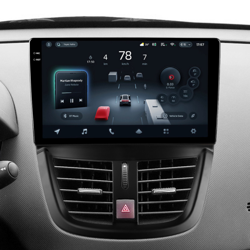 Android head unit Teyes CC4 Pro 12+256 Gb Peugeot 207 2006-2015 9" 2k