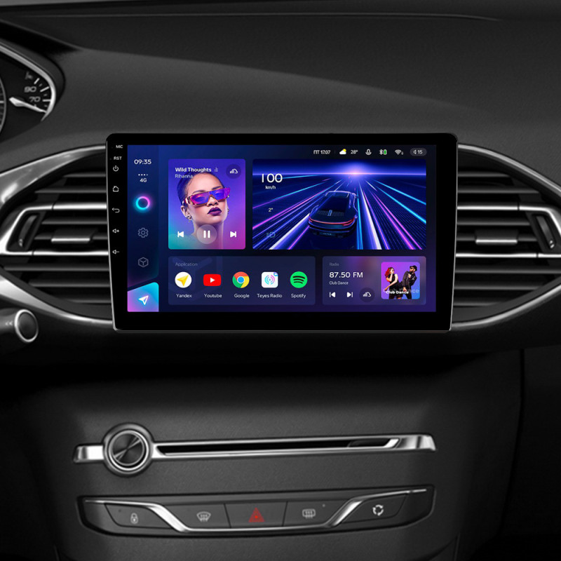 Android head unit Teyes CC3 4+32 Gb Peugeot 308 T9 308S 2013-2017 9"