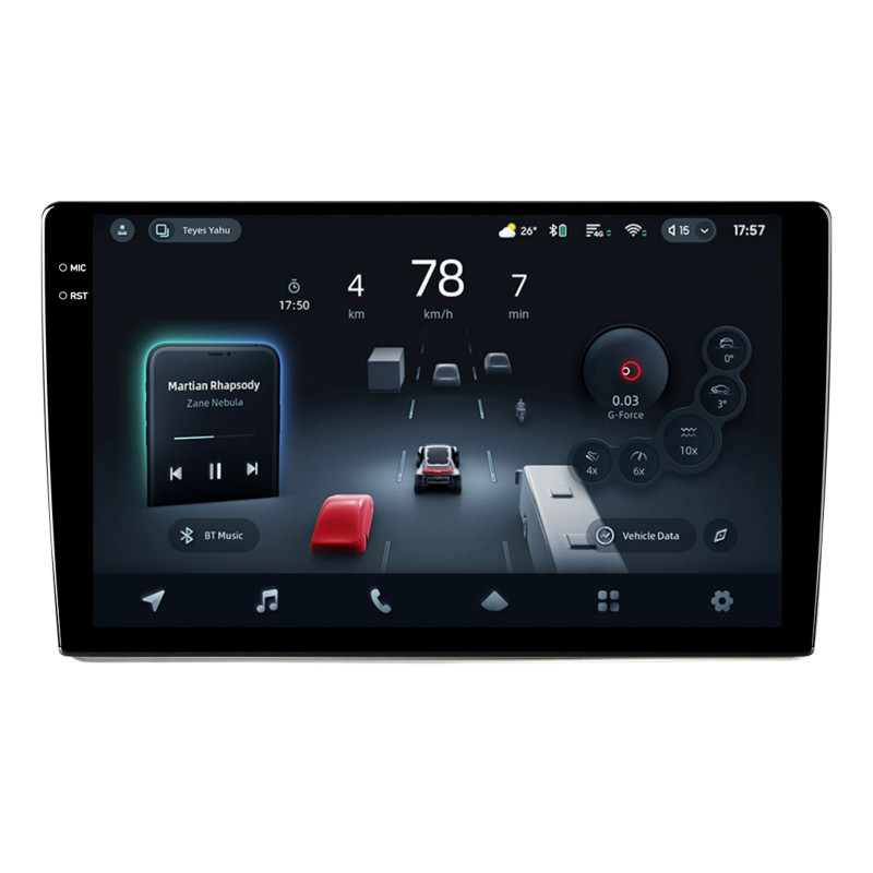 Android head unit Teyes CC4 Pro 12+256 Gb Peugeot 307 2001-2008 SILVER 9" 2k
