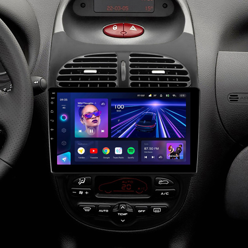 Štátní magnetofon Teyes CC3 4+32 GB pro Peugeot 206 (1998–2012), 9