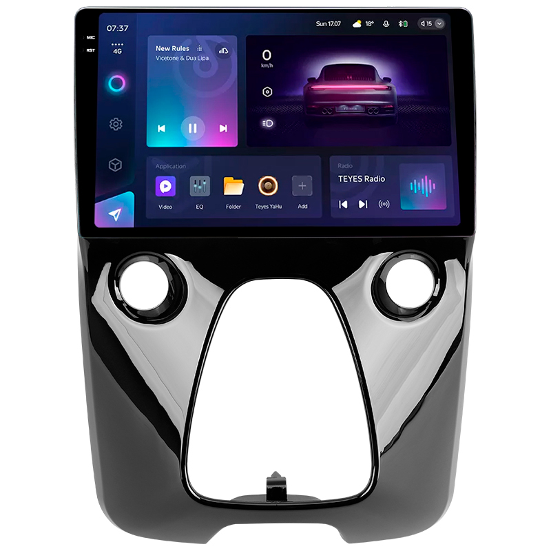 Android head unit Teyes CC3 4+64 Gb Peugeot 108 For Toyota Aygo B40 2014-2021 (F1) 10" 2k (L1)