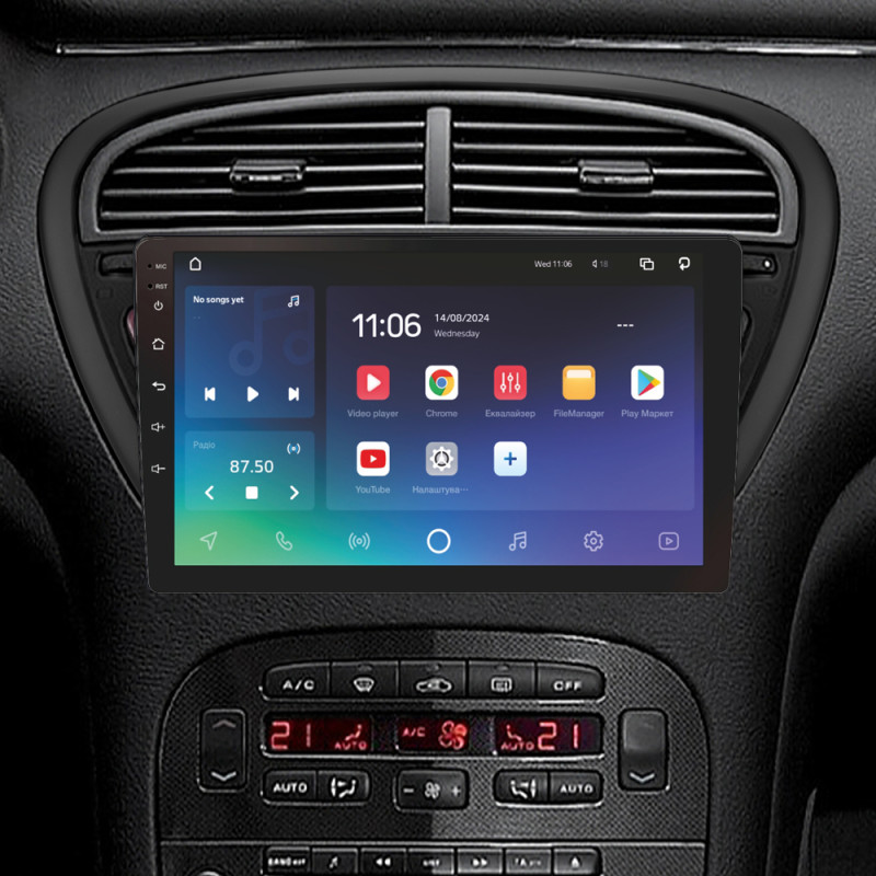 Android head unit SIGMA X9432 ANDROID 10 4+32 Gb 4G DSP Peugeot 607 2004-2010 9" (L1)