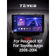 Android head unit Teyes CC3 4+64 Gb Peugeot 107 Toyota Aygo 2005-2014 10" 2k
