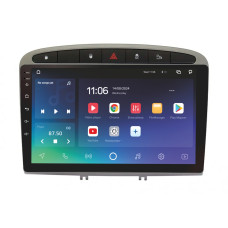 Android head unit SIGMA X9432 ANDROID 10 4+32 Gb 4G DSP Peugeot 408 1 T7 2012-2020 For Peugeot 308 2007-2015 Silver 9"