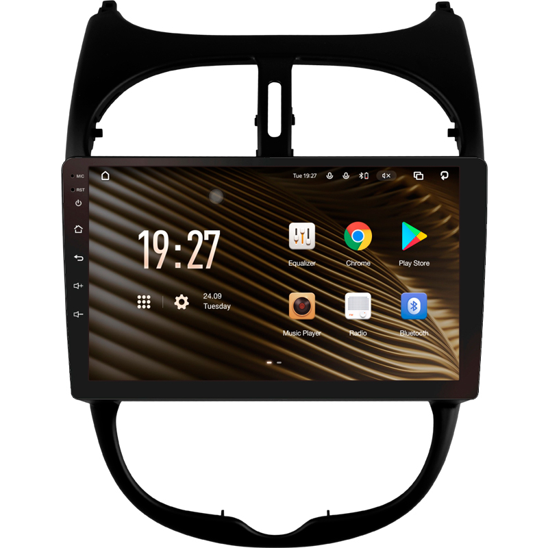 Android head unit SIGMA S9432 ANDROID 10 4+32 Gb 4G DSP Peugeot 206 1998-2012 9" (L1)