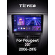 Festplattenradio Teyes CC3 4+64 GB für Peugeot 207 (2006–2015), 9 Zoll, 2DIF