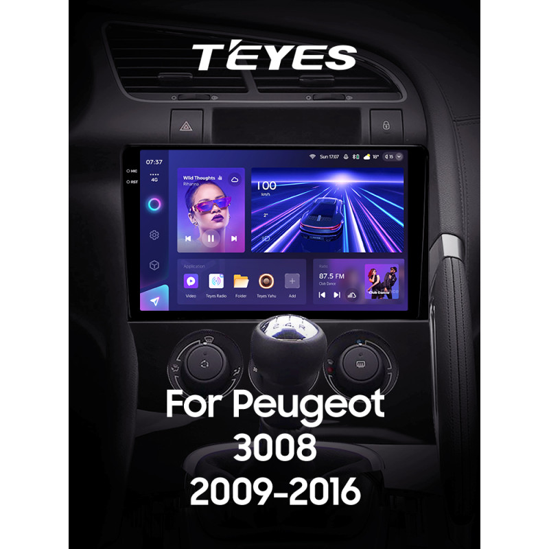 Android head unit Teyes CC3 6+128 Gb Peugeot 3008 1 2009-2016 (F1) 9" 2k