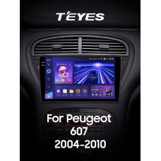 Android head unit Teyes CC3 6+128 Gb with 360° surround view° Peugeot 607 2004-2010 9" 2k (L1)