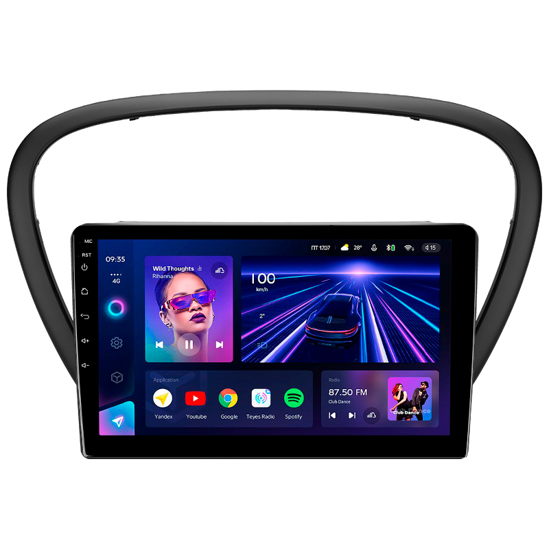 Android head unit Teyes CC3 4+32 Gb Peugeot 607 2004-2010 9" (L1)