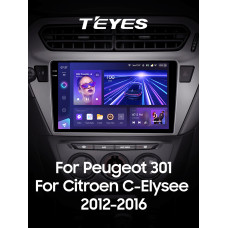 Android head unit Teyes CC3 4+64 Gb Peugeot 301 For Citroen C-Elysee CElysee (1 Din) 2012-2016 (F2) 9" 1din 2k