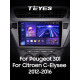Štátní magnetofon Teyes CC3 4+64 GB pro Peugeot 301, Citroën C-Elysée (1 DIN) (2012–2016, F2), 9 palců, 2K.