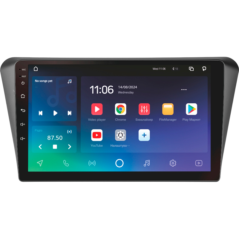 Android head unit SIGMA X10432 ANDROID 10 4+32 Gb 4G DSP Peugeot 408 2014-2018 10"