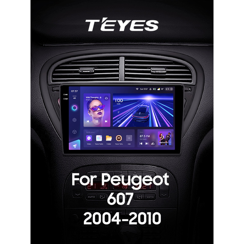 Android head unit Teyes CC3 6+128 Gb Peugeot 607 2004-2010 9" 2k (L1)