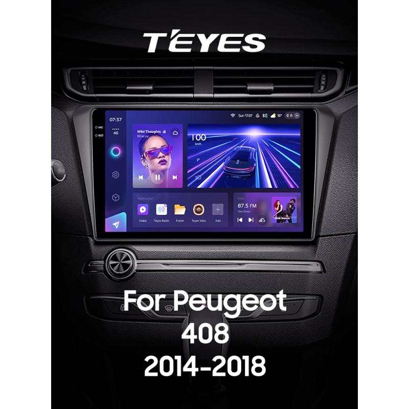 Android head unit Teyes CC3 6+128 Gb Peugeot 408 2014-2018 10" 2k