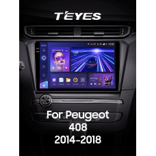 Android head unit Teyes CC3 6+128 Gb with 360° surround view° Peugeot 408 2014-2018 10" 2k