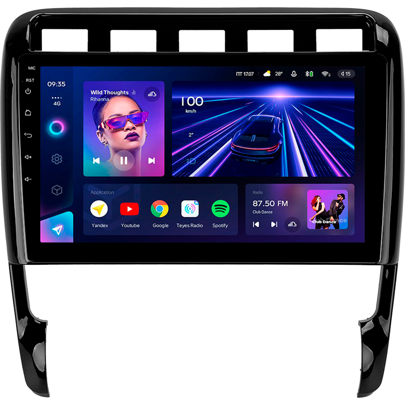 Android head unit Teyes CC3 4+32 Gb Porsche Cayenne I 1 9PA 2002-2010 9" (L1)