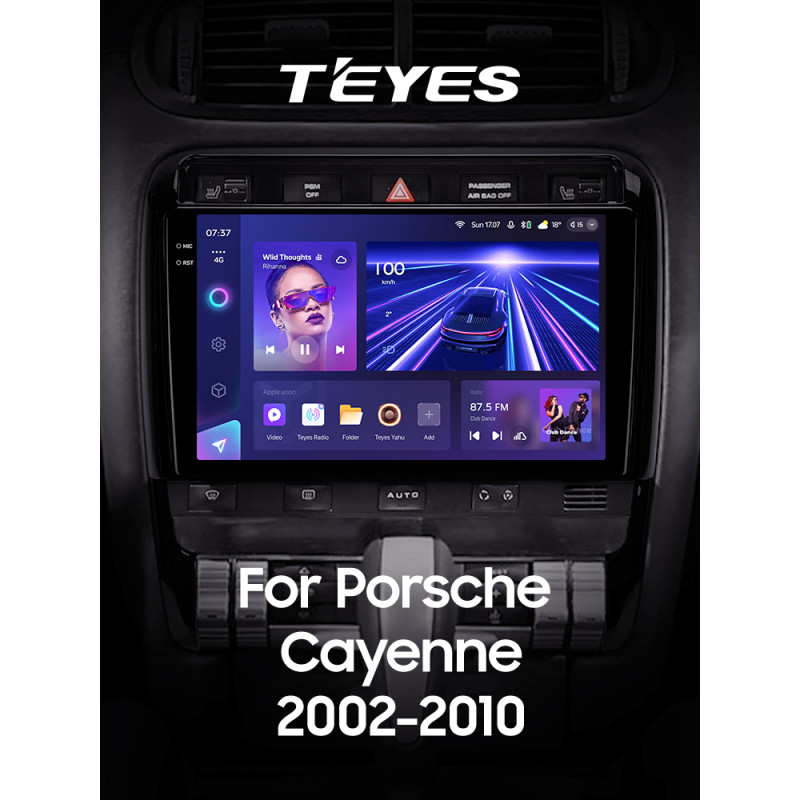 Android head unit Teyes CC3 4+64 Gb Porsche Cayenne I 1 9PA 2002-2010 9" 2k (L1)