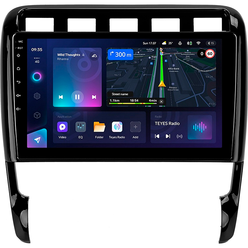 Android head unit Teyes CC3L 4+32 Gb Porsche Cayenne I 1 9PA 2002-2010 9" (L1)