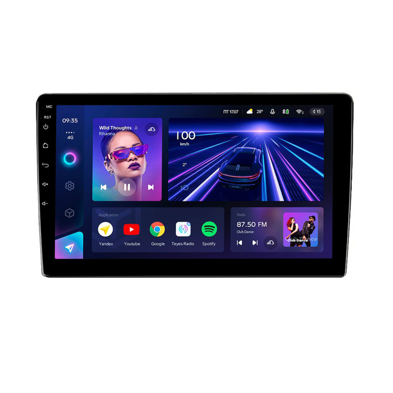 Android head unit Teyes CC3 4+32 Gb Renault Sandero Dacia Duster Captur Lada Xray 2010-2022 9"
