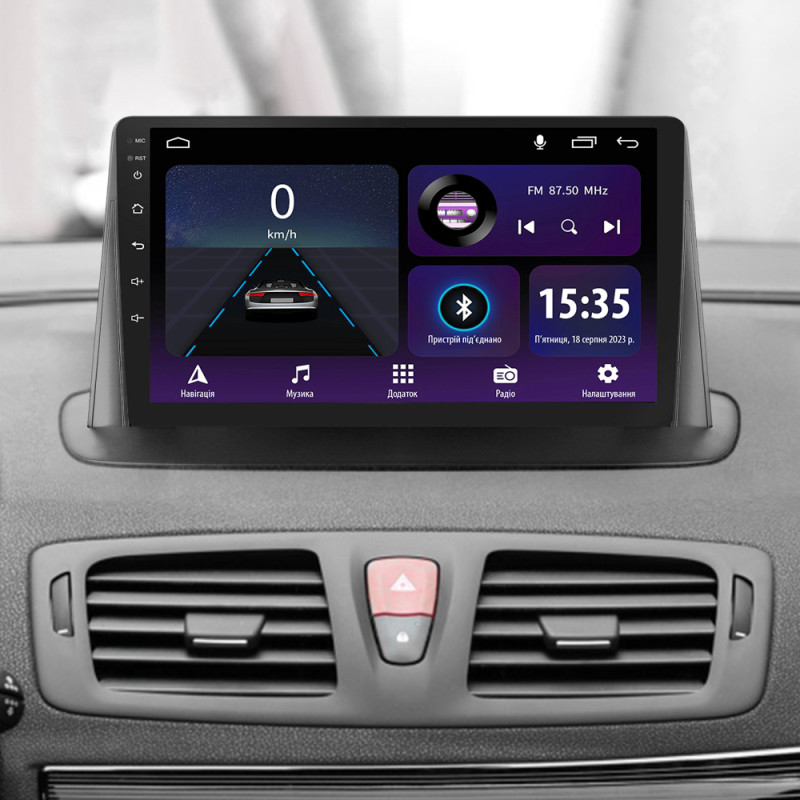 Android head unit SIGMA E9232 ANDROID 10 2+32 Gb Renault Megane 3 2008-2014 9" (L1)